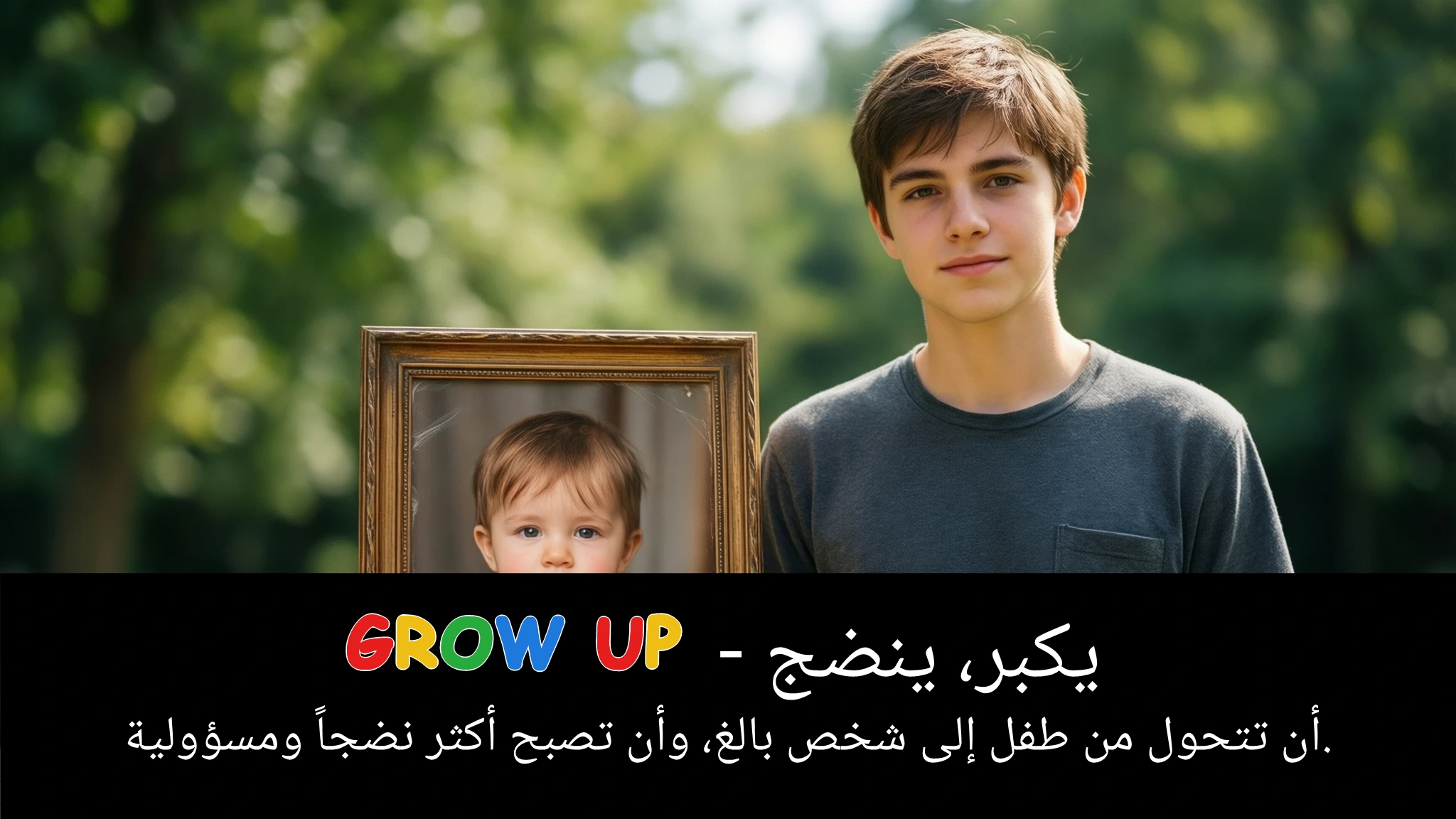 Arabic Illustration for grow up